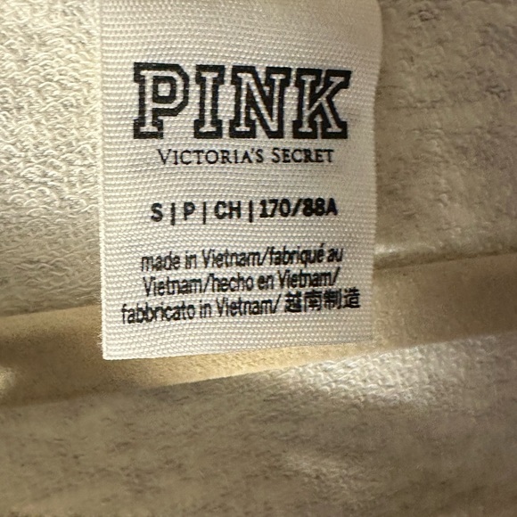 Gray Laced up hoodie by PINK /Color: Gray/Size M - Picture 4 of 8